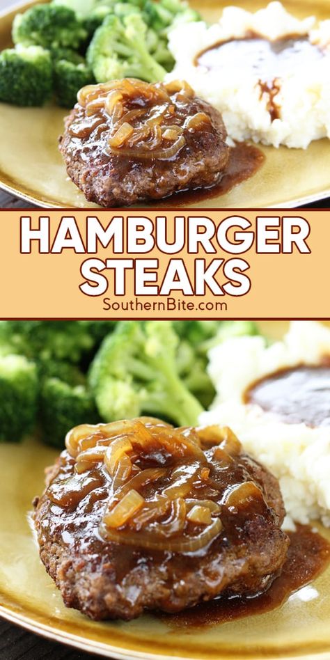 Bistek Tagalog, Steak Marinated, Hamburger Steak Recipes, Hamburger Steaks, Easy Hamburger, Hamburger Steak, Hamburger Meat Recipes, Hamburger Meat, Hamburger Recipes