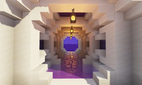 Minecraft: 10 Nether Tunnel Designs For Minecraft 1.14 - BlueNerd Ceiling Ideas Minecraft, Minecraft Nether Tunnel Designs, Nether Tunnel Design, Nether Tunnel Minecraft, Minecraft Tunnel Ideas, Tunnel Minecraft, Nether Tunnel, Minecraft Tunnel Designs, Minecraft Basics