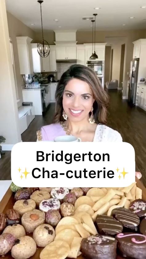 Kamana Bhaskaran (@kamanabhaskaran) posted on Instagram: “Tag your @bridgertonnetflix squad for Bridgerton inspired Cha and Cha-cuterie 🙋🏽‍♀️💫! Charcuterie Board @netflixgolden @netflix 1️⃣ Start…” • Apr 13, 2022 at 1:41am UTC Cuterie Board, Breakfast Charcuterie Board, Breakfast Charcuterie, Bridgerton Inspired, Asian Inspired, South Asian, Yummy Recipes, Charcuterie Board, Tea Party