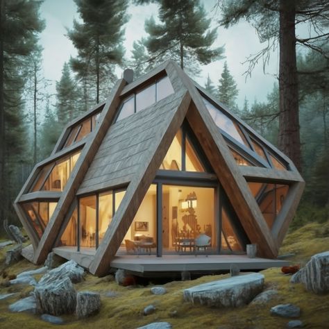 Fantasy Buildings, Modern Barn House, Phase 4, Fantasy House, Modern Barn, Cabin Design, Mini House, Architectural Design, Beautiful Nature Scenes