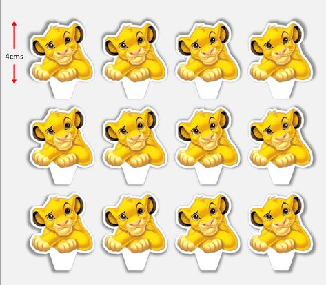 Lion King Simba Printable DIGITAL Download Cupcake Toppers | Etsy Simba Lion King, Printable Cupcake Toppers, Simba Lion, Baby Shower Cupcake Toppers, King Simba, Cupcake Toppers Printable, Lion King Simba, Lion Cub, Baby Shower Cupcakes