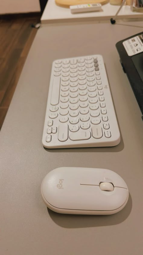 Logitech white keyboard and logitech white pebble mouse Phone Vision Board, Logitech Keyboard, Logitech Mouse, Cute Ipad Cases, Cozy Office, Best Amazon Buys, Fitness Trackers, Smart Home Devices, Study Motivation Inspiration