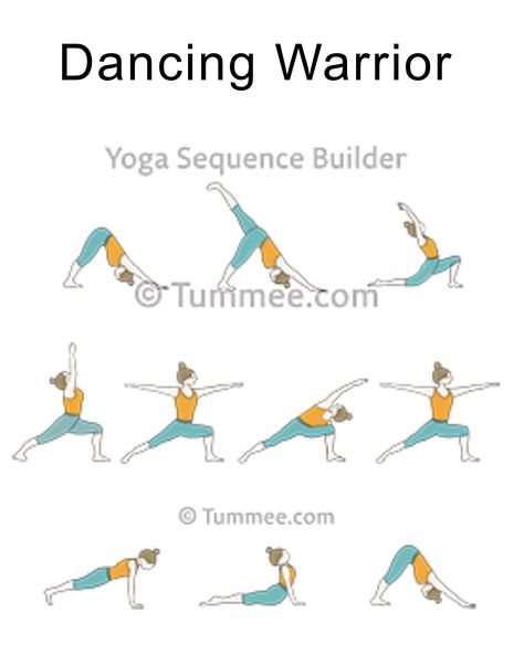 Dancing Warrior Yoga Sequence, Warrior Yoga Sequence, Warrior Sequence Yoga, Dancing Warrior Sequence, Earth Salutation Yoga, Somatic Exercise, Fitness Illustration, Hata Yoga, Morning Exercises