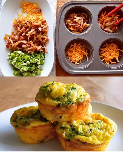 Delicious and Easy Egg Muffins: Perfect for Breakfast or Brunch - Greenku Recipes Easy Egg Muffins, Quick Brunch, Mini Frittatas, Baked Egg Cups, Breakfast Egg Muffins, Veggie Fritters, Vegan Egg Replacement, Egg Muffins Recipe, Spinach Bake