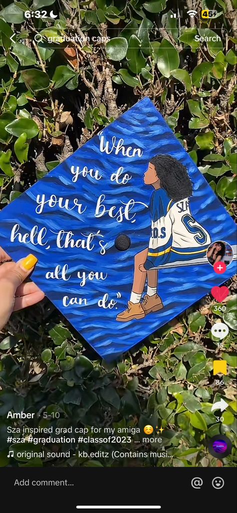 graduation cap/ graduation/ grad cap/class of 2023/ 23/ //2023/senior/ grad cap/ graduation cap 2024 ideas Call Me If You Get Lost Graduation Cap, Class Of 2024 Graduation Cap Ideas, Travis Scott Graduation Cap, Grad Cap Designs Masters, Graduation Cap Album Cover, Peanuts Graduation Cap, Sassy Graduation Caps, Sza Inspired Graduation Caps, Sza Graduation Cap Design