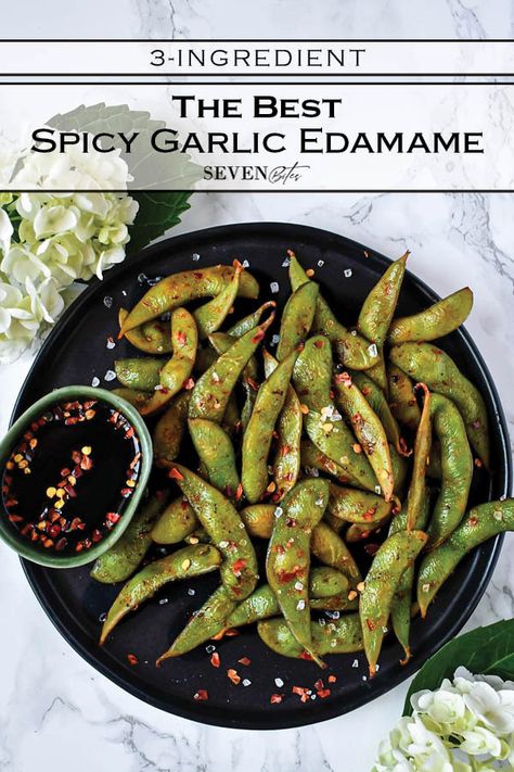 Garlic Edamame Recipe, Spicy Garlic Edamame, Edamame Recipes Spicy, Edamame Recipe, Garlic Chili Sauce, Edamame Recipes, Sweet Chili, Anchovies, Chili Sauce