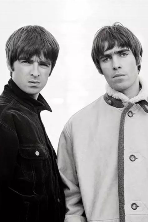 Inspiration for our ICON collection - Noel and Liam Gallagher Matt Barr, Oasis Album, Wonderwall Oasis, The Story So Far, Definitely Maybe, Oasis Band, Liam And Noel, Abbey Road Studio, Johnny Marr