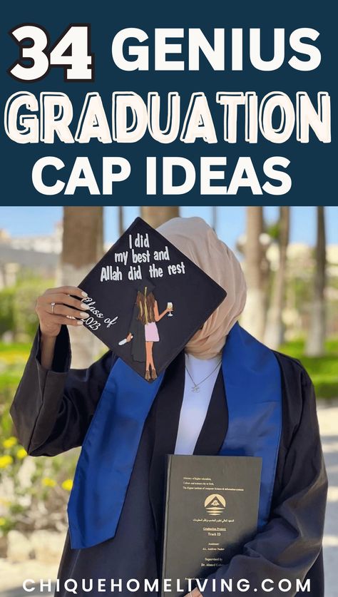 Ready to stand out on your big day? Explore these 34 Most Creative Graduation Cap Ideas! 🎓🌟 Grad Cap Ideas For Guys, Graduation Cap Ideas For Guys, Funny Graduation Caps, Creative Graduation Caps, Graduation Cap Ideas, Grad Cap Decorated, High School Graduation Cap, Grad Hat, Graduation Cap Designs