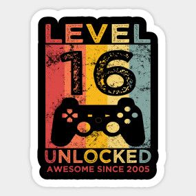 2005 2006 16 Birthday Boys Men Funny Gamer 16th Birthday - Level Unlocked - T-Shirt | TeePublic 16 Birthday Boys, 16 Boy Birthday Ideas, Boys 16th Birthday Ideas, 16th Boys Birthday Ideas, Happy 16th Birthday Boy, Sweet 16 Party Ideas For Boys, Sweet 16 Boy, 16th Birthday Boy, Grandson Birthday Wishes