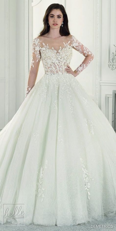 Demetrios Wedding Dress Collection 2019 Demetrios Wedding Dress, Demetrios Bridal, Celebrity Wedding Dresses, Bridal Ball Gown, White Wedding Dress, Princess Ball Gowns, Tulle Ball Gown, A Wedding Dress, Dress Inspiration