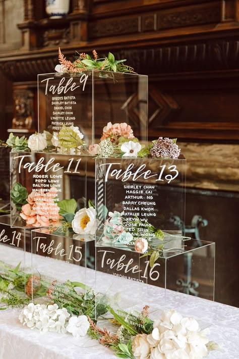 Wedding Seating Chart Box Seating, Seating Plan Ideas, Tropical Luxe, Ariel Wedding, Seating Chart Ideas, Diy Seating, Brand Activations, Costa Rica Wedding, Chart Ideas