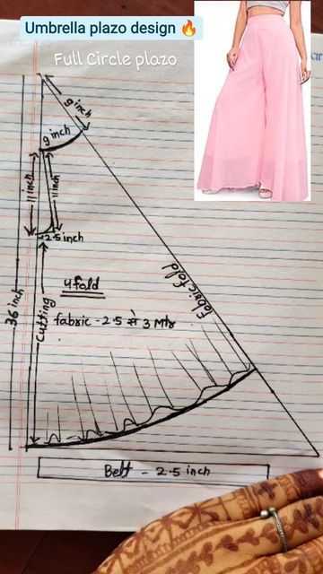 Umbrella Plazo Designs, Umbrella Plazo, Plazo Design, Stylish Sewing Patterns, Pattern Drafting Tutorials, Clothing Pattern Design, Sewing Measurements, Easy Dress Sewing Patterns, Sewing Collars