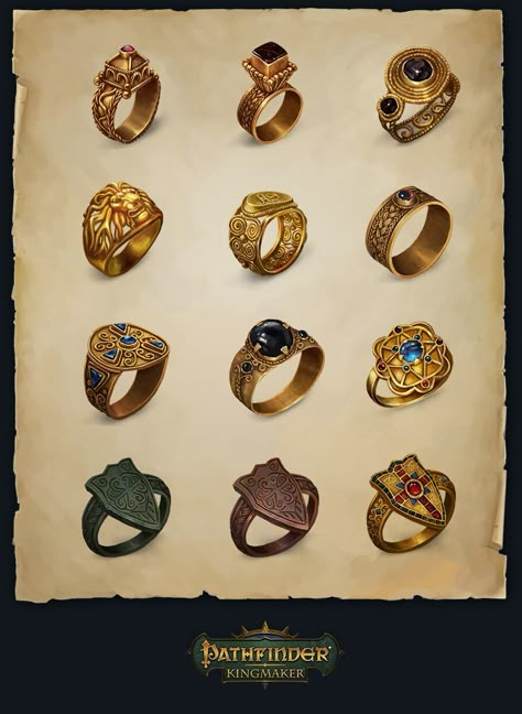 Ring Fantasy Art, Magic Ring Art, Fantasy Rings Magic, Enchanted Rings, Fantasy Ring, Art Ring, Props Art, Treasure Planet, Game Props