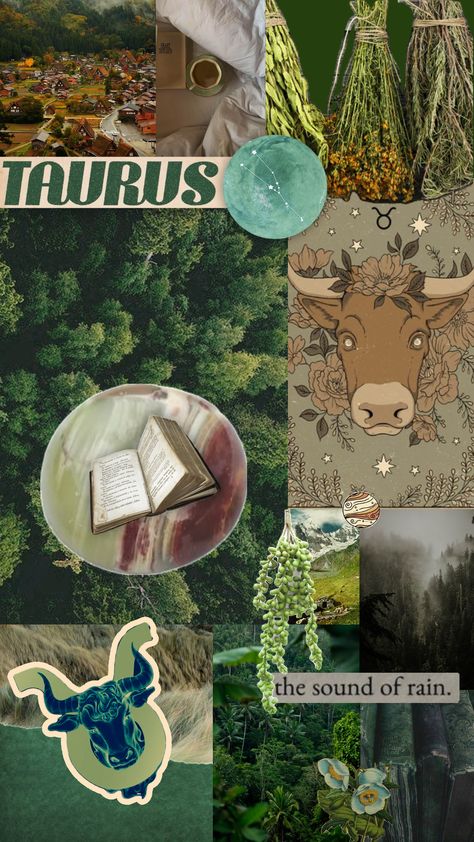 #taurus #taurusaesthetic #taurusvibes #zodiac #aesthetic #vibes #moodboard Vibes Moodboard, Zodiac Aesthetic, Taurus Sun, Leo Rising, Taurus Moon, Sun Aesthetic, Pisces Moon, Sound Of Rain, Aesthetic Vibes