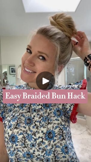 Top Knot For Medium Length Hair, Braided Top Knots, Haircuts For Medium Length Hair, Easy Bun, Creative Hair, Bun Tutorial, Bun Hairstyle, Hair Affair, Braided Bun