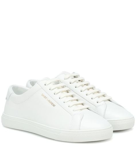 Saint Laurent White Sneakers, Saint Laurent Andy Sneakers, Saint Laurent Shoes Sneakers, Ysl Sneakers, Sneakers Mytheresa, Saint Laurent Sneakers, Dr Shoes, White Leather Sneakers, White Sneakers Women