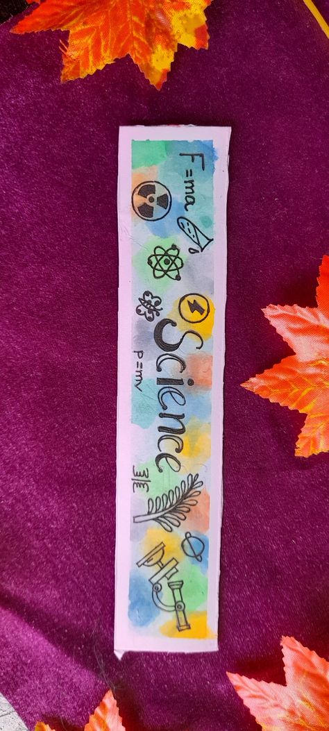 Subject oriented bookmarks for students Science Bookmarks Diy, Bookmark For School, Science Bookmark Ideas, Bookmarks Handmade For Teachers, Bookmark Ideas For Teachers, Book Mark For Teachers, Biology Bookmark, Science Bookmarks, Book Mark Designs