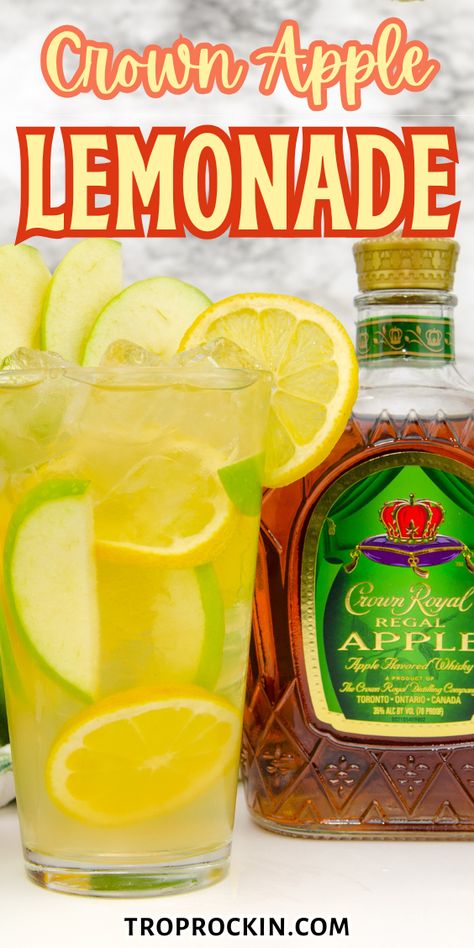 Crown Apple drinks are perfect for spring cocktails and summer cocktails. Refreshing, choose from 4 ways to make it! Spoiler Alert: They're all YUMMY! Drinks With Crown Apple, Drinks With Lemonade, Crown Royal Apple, Crown Apple, Fruity Alcohol Drinks, Apple Drinks, Simple Mixed Drinks. Drinks With Crown Apple, Drinks With Lemonade, Spring Vodka Cocktails, Crown Apple Drinks, Spring Drinks Cocktails, Simple Mixed Drinks, Apple Lemonade, Mixed Drinks Alcoholic, Cocktails Spring