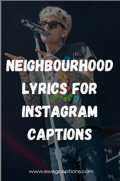 Looking for the perfect Instagram caption? Get inspired by the latest albums and dive into the captivating lyrics of Neighbourhood! Discover a collection of meaningful lines that will elevate your posts to a whole new level of artistry. From their mesmerizing melodies to soul-stirring verses, these Neighbourhood lyrics are sure to make your captions shine! #InstagramCaptions #LyricsInspiration #NeighbourhoodLyrics #MusicQuotes #CaptionIdeas #ArtisticCaptions Neighbourhood Quotes, Neighborhood Quote, Meaningful Lines, The Neighbourhood Songs, Instagram Caption Lyrics, Caption Lyrics, Caption Ideas, Let It Out, Perfect Word