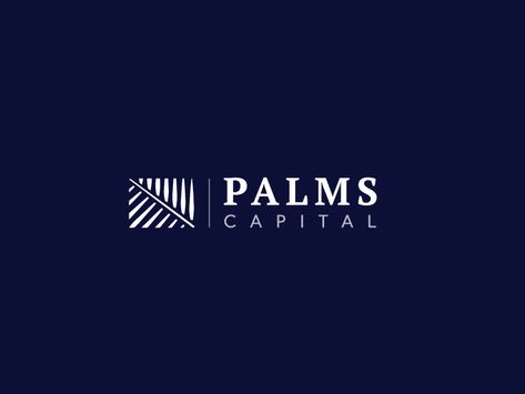 Palms Capital Logo by Yoav Daube Office Logo, Logo Desing, Entrepreneur Branding, Luxury Branding Design, Tree Logos, Visual Storytelling, In Logo, Design Jobs, Branding Design Inspiration