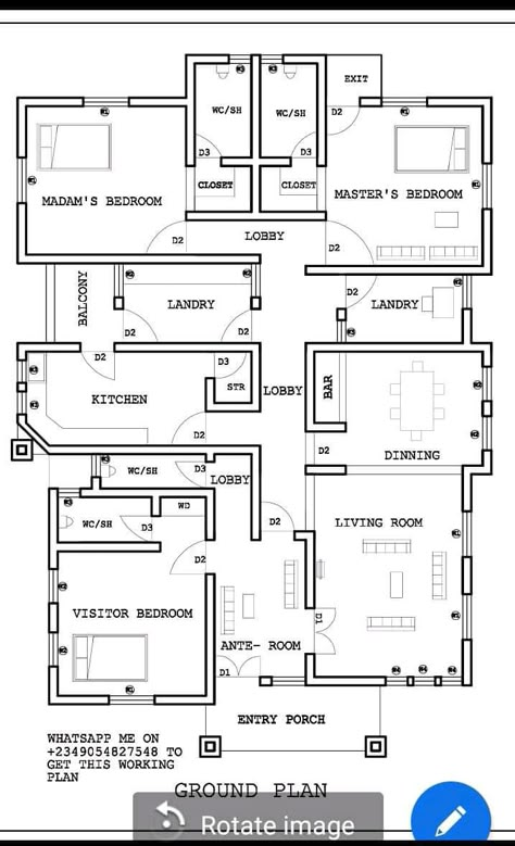 House Floor Plans 2 Bedroom, 850 Sq Ft House, House Plan App, Floor Plans 2 Bedroom, Bungalow Plan, Modern Bungalow House Plans, Drawing House Plans, Bungalow Floor Plans, Little House Plans