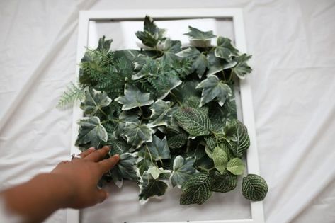 How to: DIY faux greenery wall hanging - Sincerely Miss J Vertical Plant Wall, Ikea Wall, Plant Wall Decor, Holiday Table Settings, Yellow Houses, Baby Nursery Decor, Faux Plants, Plant Wall, Green Wall