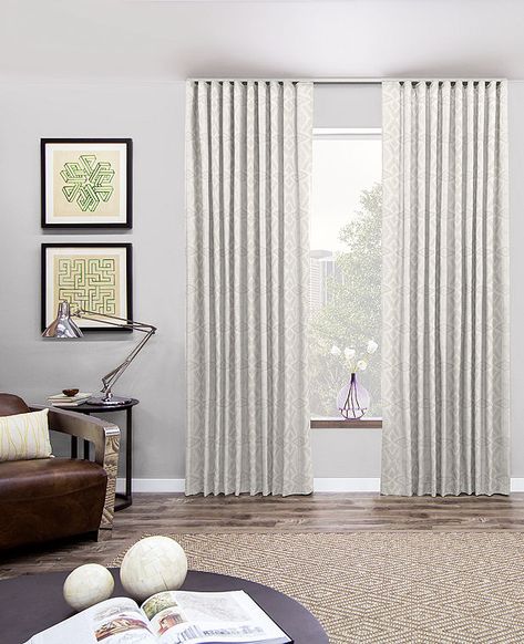 Ripple Fold Drapery | Customize | The Shade Store Olive Curtains, Ripple Fold Curtains, Ripple Fold Drapery, Ripplefold Curtains, Ripplefold Draperies, New Home Design Ideas, Wave Curtains, The Shade Store, Shade Store