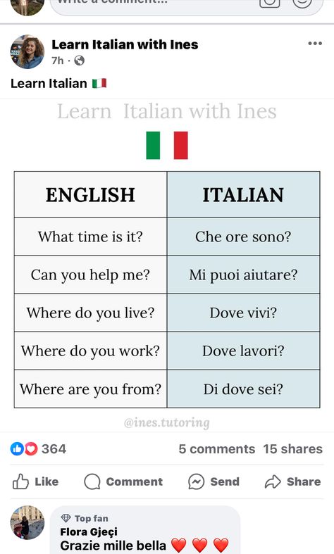 Language Italian, Italian Vocabulary, Italian Language Learning, Learn Italian, Italian Quotes, Italian Words, Can You Help Me, Language Courses, Learning Italian