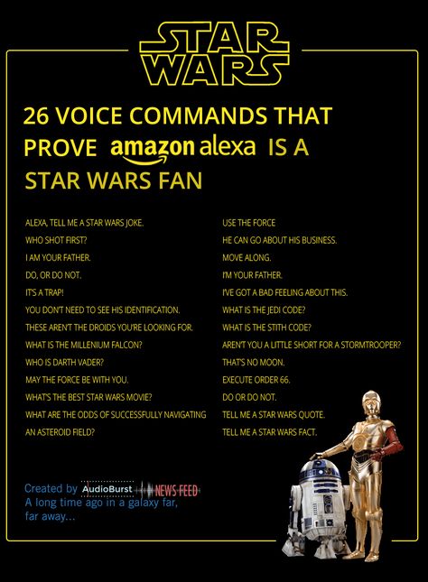 Funny Alexa Commands, Alexa Tricks, Alexa Commands, Amazon Alexa Skills, Alexa Skills, What To Do When Bored, Star Wars Jokes, Alexa Echo, Bad Feeling