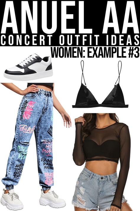 Need an outfit for an Anuel AA concert? We gathered over 100 cute, stylish, and vibrant outfits, so you can easily create an amazing look for the upcoming concert! Concert Outfit Ideas Women, Concerts Outfits, Vibrant Outfits, Concert Outfit Ideas, Concert Outfit, Outfit Ideas, The 100, Festival, Concert