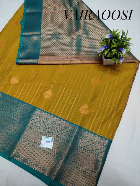 *Vairaoosi Price -2550 free* *KANCHI KORVAI SEMI SOFT SILK SAREE* *VEGAN SILK* *Vairaoosi Design* *Grand Pallu with Contrast blouse* *Double Side Border* *Price details* soft silk Pallu Designs, Side Border, New Saree Designs, Design Pattern Art, Fancy Sarees Party Wear, New Saree, Bridal Silk Saree, Sarees Party Wear, Contrast Blouse