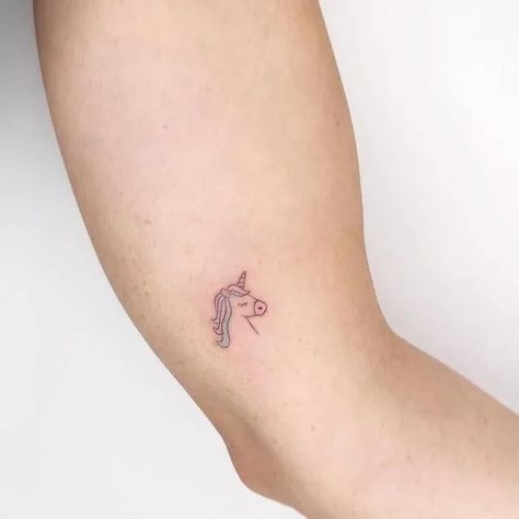 Pink Unicorn Tattoo, Rainbow Unicorn Tattoo, Tattoo Ideas With Kids Names, Unicorn Tattoo Ideas, Unicorn Tattoo Designs, Cousin Tattoos, Unicorn Tattoo, Tattoo Finger, Rainbow Tattoos