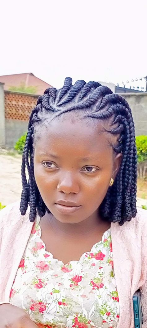 The beauty of Ghana weaving Gana Weaving Hairstyles Shuku, Big Ghana Weaving Styles, Two Step Ghana Weaving Hairstyles, Ghana Weaving Hairstyles, Ghana Weaving Styles, Hair Styls, Weaving Hairstyles, Ghana Weaving, Nurse Hairstyles