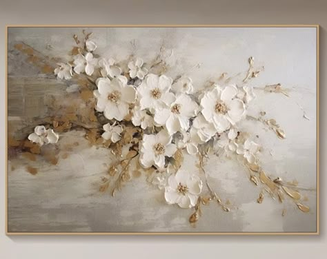 Gypsum Painting, Fancy Painting, Flower Painting On Canvas, Texture Painting On Canvas, Modern Landscape, Soyut Sanat Tabloları, Textured Canvas Art, Art Texture, Impasto Painting