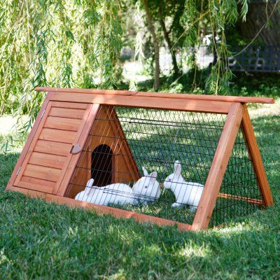 Rabbit Cages & Hutches | Hayneedle Diy Rabbit Hutch, Outdoor Rabbit Hutch, Bunny Hutch, Bantam Chickens, Chicken Pen, Chicken Tractor, Rabbit Cages, Bunny Cages, Chicken Run