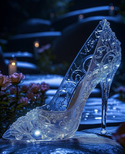 Cinderella Heels, Glass Shoe, My Lovely Friend, Glass Heels, Mosaic Home, Fairy Shoes, Pretty Heels, Glass Shoes, Cinderella Shoes