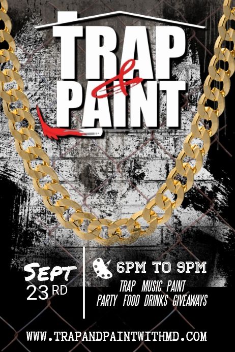 Trap N Paint Party Ideas, Paint Party Ideas, Music Painting, Party Food And Drinks, Trap Music, Party Flyer, Paint Party, Concert Posters, For Your Party