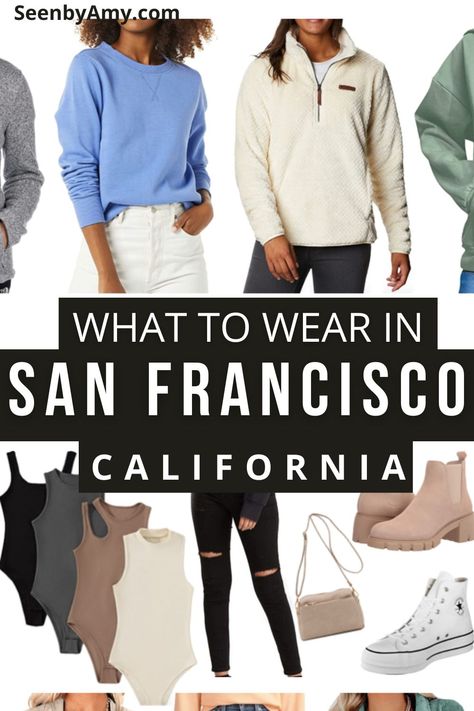 Trip To California Outfits, Outfits In San Francisco, Sausalito California Outfit, San Francisco Going Out Outfit, Northern California Fashion, Fall Outfits San Francisco, San Francisco September Outfit, San Francisco Fashion Winter, What To Pack For San Francisco