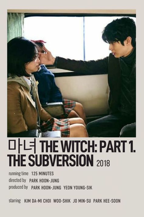 The Witch Part 1, Movie Minimalist, The Witch Movie, Choi Wooshik, Kim Dami, Minimalist Polaroid Poster, Film Recommendations, Korean Drama Series, New Movies To Watch