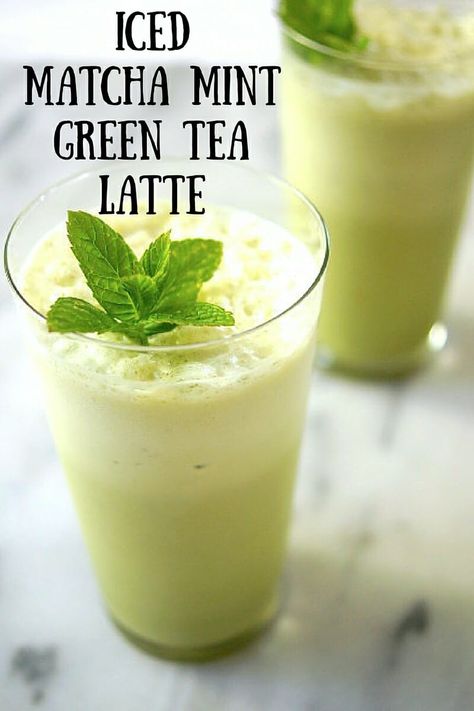 Macha Recipes, Matcha Ideas, Heathy Smoothies, Matcha Tea Latte, Matcha Mint, Green Tea Drinks, Matcha Recipes, Cow's Milk, Matcha Green Tea Latte