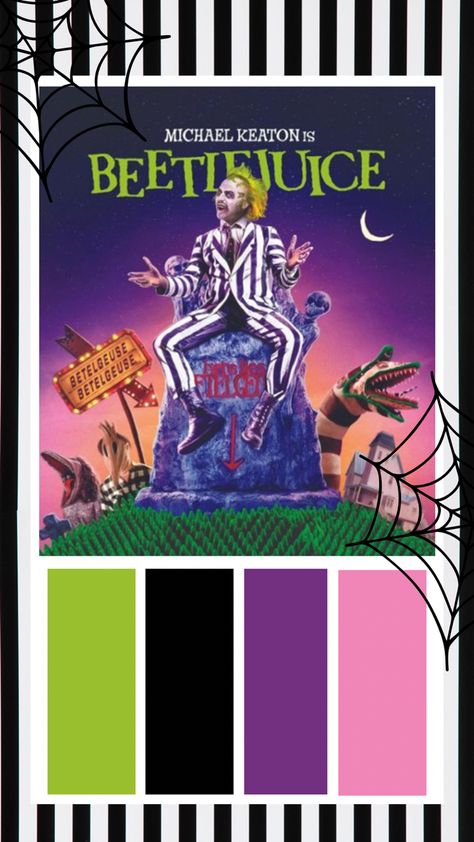 Halloween color palette
Beetlejuice theme
Halloween Halloween Color Palette, Movie Color Palette, Yarn Color Combinations, Halloween Decor Diy, Beetlejuice Movie, Beetlejuice Halloween, Villa Rosa, Color Design Inspiration, Beetle Juice