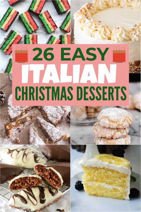 European Christmas Treats, Italy Christmas Food, Christmas Italian Desserts, Traditional Italian Christmas Cookies Recipes, Italian Holiday Desserts, Italian Desserts Christmas, International Christmas Desserts, Easy Italian Christmas Cookies, Holiday Desserts Christmas Pies