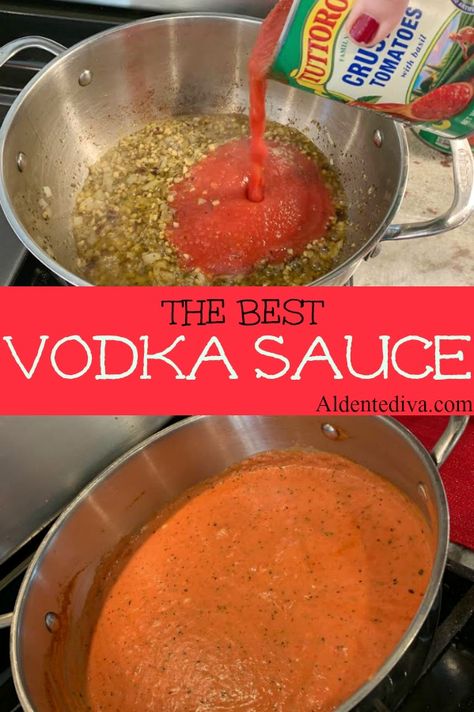 Best Vodka Sauce, Homemade Vodka Sauce, Vodka Sauce Recipe, Best Vodka, Vodka Sauce, Marinade Sauce, Pasta Sauce Recipes, Homemade Pasta, Homemade Sauce