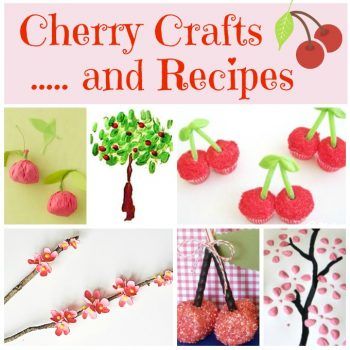 February Archives | Fun Family Crafts Cherry Crafts, Cherry Cupcakes, Recycled Crafts Kids, Moonlight Painting, Ice Cream Day, Edible Crafts, Chocolate Covered Cherries, Red Day, Cherry Blossom Branch