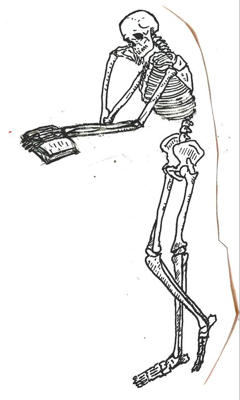 Tattoo sketch, skeleton reads a book Skeleton Reading Book Tattoo, Reading Book Tattoo, Sketch Skeleton, Skeleton Reading Book, Skeleton Reading, Tattoo Sketch, Book Tattoo, Reading Book, Tattoo Sketches