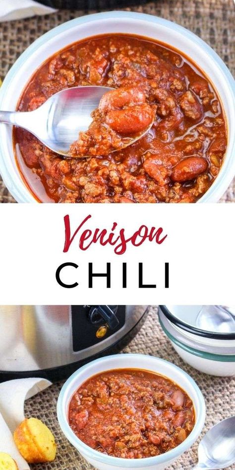 Ground Venison Chili, Venison Chilli, Deer Chili Recipe, Deer Chili, Venison Chili Recipe, Soup Swap, Venison Chili, Cheese Curd, How To Cook Chili