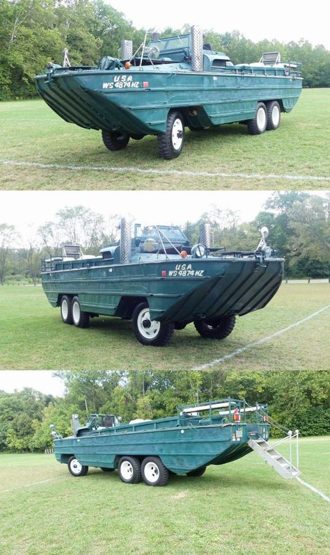 1944 Amphibious DUKW Vehicle WW2 Military Runs and Drives! Army Structure, Peewee Football, Amphibious Vehicle, Fire Suppression System, Fire Suppression, Strong Arms, Parade Float, Engine Start, Air Ride