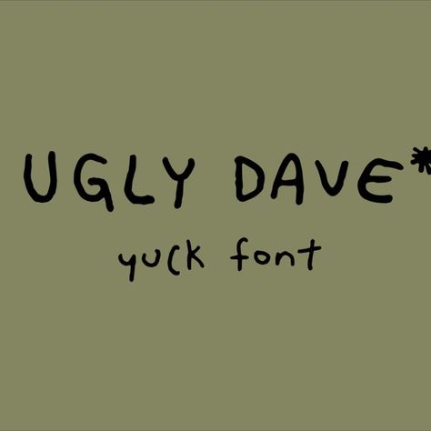 Ugly Dave has had a big ugly update and now includes accented characters - take a look 😎 Messy Fonts, Crazy Fonts, Bad Handwriting, Messy Handwriting, Simple Fonts, Old Fonts, Font Creator, Clean Fonts, Typography Script