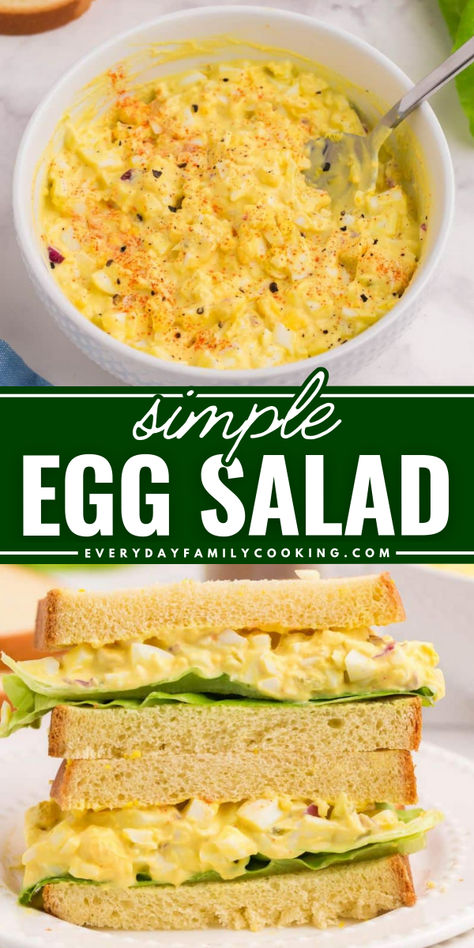 If you want to make the best egg salad recipe ever without the hassle, just follow this easy method for making perfect, super peelable hard-boiled eggs. And, it all has to do with the age of your eggs! The Best Egg Salad Recipe, Eggs Salad Recipes, Hard Boiled Egg Lunch, Egg Salad Recipe No Mayo, Recipes With Hard Boiled Eggs, Simple Egg Salad Recipe, Boiled Eggs Recipes, Simple Egg Salad, Egg Salad Recipes