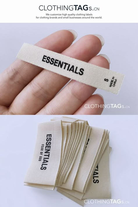 Custom cotton care labels are usually used for clothing made of pure cotton, and for baby clothing. So high quality and safety of cotton material is a must Mail: Info@ClothingTags.cn Tel: +86 15958408979 WhatsApp: +86 18757130211 #PrintedFabricLabels #SizeLabels #washlabels #Carelabels #clothinglabels #labels #clothing #fashion #logo #fabriclabels #label #accessory #custom #fabric #print #printedfabric #printfabric #fabriclabel #clothes #washinglabels #PrintedLabels #Cotton #Satin Labels For Clothing, Labels Clothing, Clothing Logo Design, Hang Tags Clothing, Paper Bag Design, Clothing Labels Design, Hang Tag Design, Apparel Design Inspiration, Instagram Branding Design